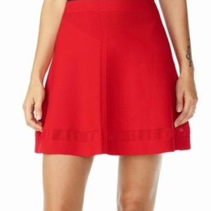 AX Armani Exchange red stitch detail mini skirt sz M